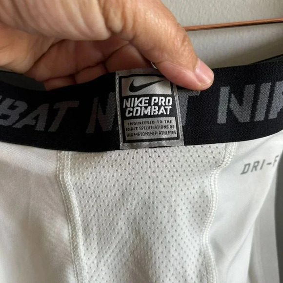 Nike Mens Nike Pro Combat Compression Short White Size XXL - Picture 4 of 5